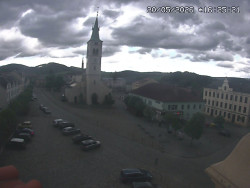 Náměstí, koste sv. Markéty