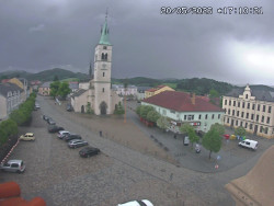 Náměstí, koste sv. Markéty