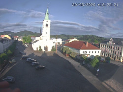 Náměstí, koste sv. Markéty