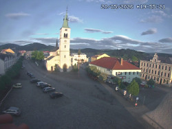 Náměstí, koste sv. Markéty