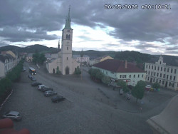 Náměstí, koste sv. Markéty