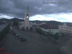 Náměstí, koste sv. Markéty