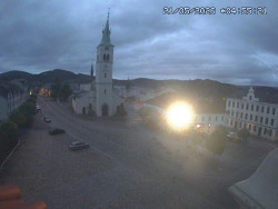 Náměstí, koste sv. Markéty