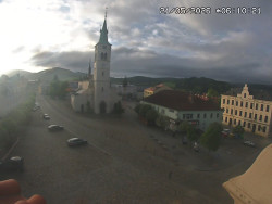 Náměstí, koste sv. Markéty