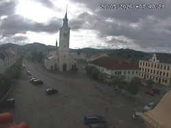 Náměstí, koste sv. Markéty