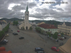 Náměstí, koste sv. Markéty
