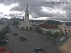 Náměstí, koste sv. Markéty