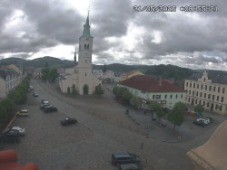 Náměstí, koste sv. Markéty