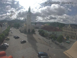 Náměstí, koste sv. Markéty