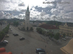 Náměstí, koste sv. Markéty
