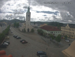 Náměstí, koste sv. Markéty