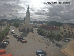 Náměstí, koste sv. Markéty