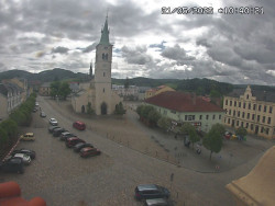 Náměstí, koste sv. Markéty