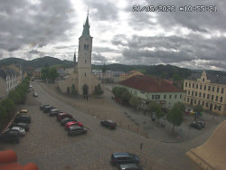 Náměstí, koste sv. Markéty