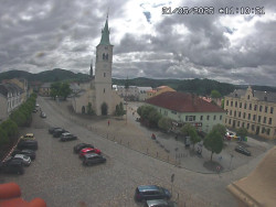 Náměstí, koste sv. Markéty