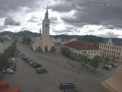 Náměstí, koste sv. Markéty