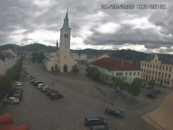 Náměstí, koste sv. Markéty