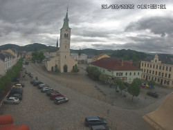 Náměstí, koste sv. Markéty