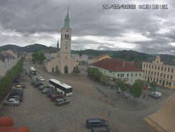 Náměstí, koste sv. Markéty