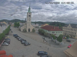 Náměstí, koste sv. Markéty