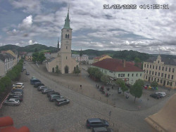 Náměstí, koste sv. Markéty