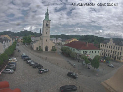 Náměstí, koste sv. Markéty