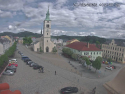 Náměstí, koste sv. Markéty