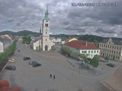 Náměstí, koste sv. Markéty