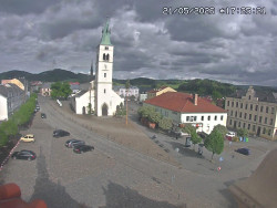 Náměstí, koste sv. Markéty