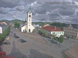 Náměstí, koste sv. Markéty