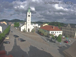 Náměstí, koste sv. Markéty