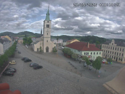 Náměstí, koste sv. Markéty