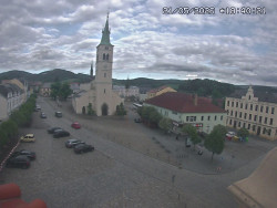 Náměstí, koste sv. Markéty