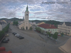 Náměstí, koste sv. Markéty