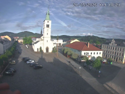 Náměstí, koste sv. Markéty