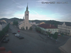 Náměstí, koste sv. Markéty