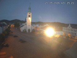 Náměstí, koste sv. Markéty