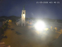 Náměstí, koste sv. Markéty