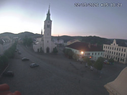 Náměstí, koste sv. Markéty
