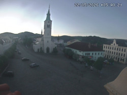 Náměstí, koste sv. Markéty
