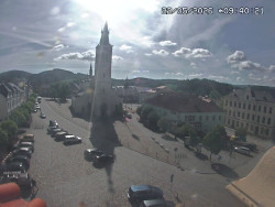 Náměstí, koste sv. Markéty