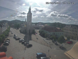 Náměstí, koste sv. Markéty