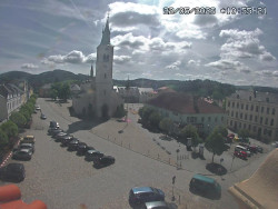 Náměstí, koste sv. Markéty