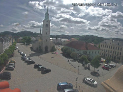 Náměstí, koste sv. Markéty