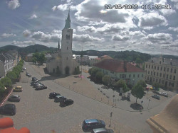 Náměstí, koste sv. Markéty