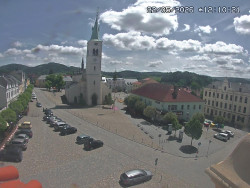 Náměstí, koste sv. Markéty