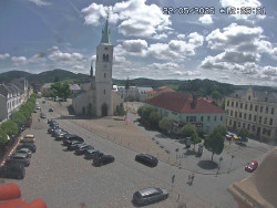 Náměstí, koste sv. Markéty