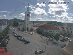 Náměstí, koste sv. Markéty