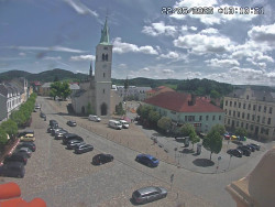 Náměstí, koste sv. Markéty