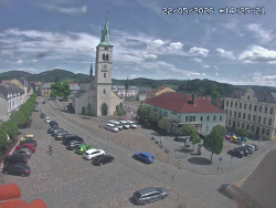 Náměstí, koste sv. Markéty